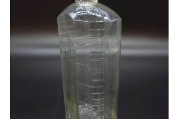 大正〜昭和初期　レトロな風情を感じるボトル瓶5点セット(ガラスビン、ガラス瓶、硝子、薬瓶、花瓶、花入、花器)(R-076944)