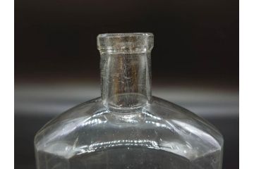 大正〜昭和初期　レトロな風情を感じるボトル瓶5点セット(ガラスビン、ガラス瓶、硝子、薬瓶、花瓶、花入、花器)(R-076944)