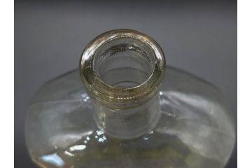 大正〜昭和初期　レトロな風情を感じるボトル瓶5点セット(ガラスビン、ガラス瓶、硝子、薬瓶、花瓶、花入、花器)(R-076944)