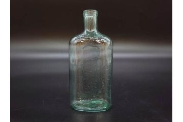 大正〜昭和初期　レトロな風情を感じるボトル瓶5点セット(ガラスビン、ガラス瓶、硝子、薬瓶、花瓶、花入、花器)(R-076944)