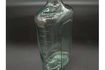大正〜昭和初期　レトロな風情を感じるボトル瓶5点セット(ガラスビン、ガラス瓶、硝子、薬瓶、花瓶、花入、花器)(R-076944)