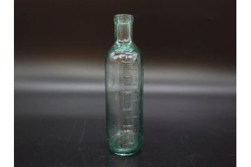 大正〜昭和初期　レトロな風情を感じるボトル瓶5点セット(ガラスビン、ガラス瓶、硝子、薬瓶、花瓶、花入、花器)(R-076944)