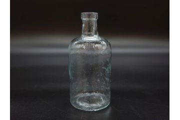 大正〜昭和初期　レトロな風情を感じるボトル瓶5点セット(ガラスビン、ガラス瓶、硝子、薬瓶、花瓶、花入、花器)(R-076944)
