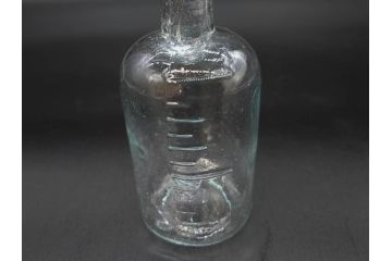 大正〜昭和初期　レトロな風情を感じるボトル瓶5点セット(ガラスビン、ガラス瓶、硝子、薬瓶、花瓶、花入、花器)(R-076944)