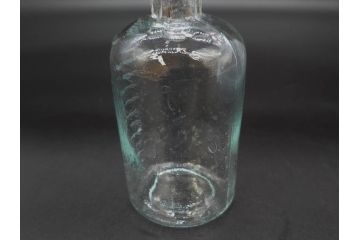 大正〜昭和初期　レトロな風情を感じるボトル瓶5点セット(ガラスビン、ガラス瓶、硝子、薬瓶、花瓶、花入、花器)(R-076944)