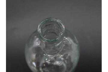 大正〜昭和初期　レトロな風情を感じるボトル瓶5点セット(ガラスビン、ガラス瓶、硝子、薬瓶、花瓶、花入、花器)(R-076944)