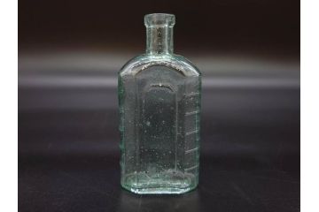 大正〜昭和初期　レトロな風情を感じるボトル瓶5点セット(ガラスビン、ガラス瓶、硝子、薬瓶、花瓶、花入、花器)(R-076944)