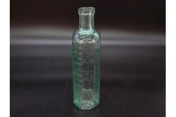 大正〜昭和初期　レトロな風情を感じるボトル瓶5点セット(ガラスビン、ガラス瓶、硝子、薬瓶、花瓶、花入、花器)(R-076944)