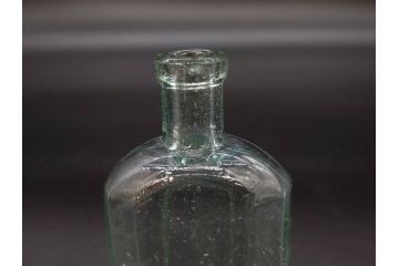 大正〜昭和初期　レトロな風情を感じるボトル瓶5点セット(ガラスビン、ガラス瓶、硝子、薬瓶、花瓶、花入、花器)(R-076944)