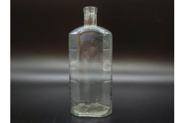大正〜昭和初期　歴史を重ねた趣のあるボトル瓶5点セット(ガラスビン、ガラス瓶、硝子、薬瓶、花瓶、花入、花器)(R-076945)