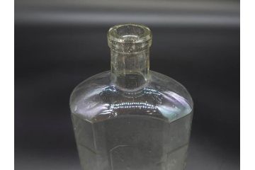 大正〜昭和初期　歴史を重ねた趣のあるボトル瓶5点セット(ガラスビン、ガラス瓶、硝子、薬瓶、花瓶、花入、花器)(R-076945)