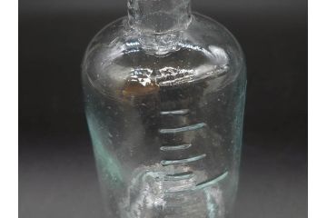 大正〜昭和初期　歴史を重ねた趣のあるボトル瓶5点セット(ガラスビン、ガラス瓶、硝子、薬瓶、花瓶、花入、花器)(R-076945)