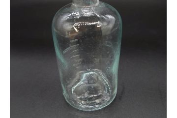 大正〜昭和初期　歴史を重ねた趣のあるボトル瓶5点セット(ガラスビン、ガラス瓶、硝子、薬瓶、花瓶、花入、花器)(R-076945)