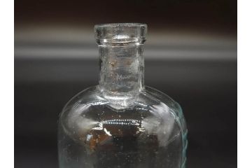 大正〜昭和初期　歴史を重ねた趣のあるボトル瓶5点セット(ガラスビン、ガラス瓶、硝子、薬瓶、花瓶、花入、花器)(R-076945)