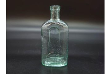 大正〜昭和初期　歴史を重ねた趣のあるボトル瓶5点セット(ガラスビン、ガラス瓶、硝子、薬瓶、花瓶、花入、花器)(R-076945)