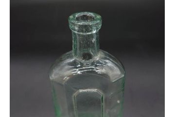 大正〜昭和初期　歴史を重ねた趣のあるボトル瓶5点セット(ガラスビン、ガラス瓶、硝子、薬瓶、花瓶、花入、花器)(R-076945)