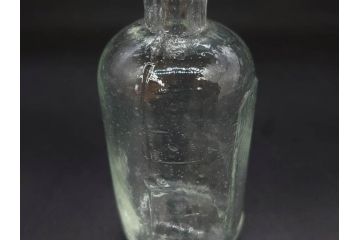 大正〜昭和初期　歴史を重ねた趣のあるボトル瓶5点セット(ガラスビン、ガラス瓶、硝子、薬瓶、花瓶、花入、花器)(R-076945)