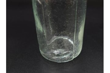 大正〜昭和初期　歴史を重ねた趣のあるボトル瓶5点セット(ガラスビン、ガラス瓶、硝子、薬瓶、花瓶、花入、花器)(R-076945)