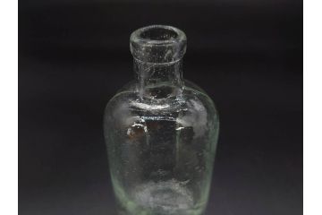 大正〜昭和初期　歴史を重ねた趣のあるボトル瓶5点セット(ガラスビン、ガラス瓶、硝子、薬瓶、花瓶、花入、花器)(R-076945)