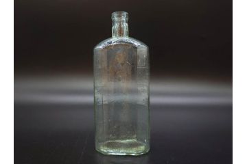 大正〜昭和初期　落ち着いた佇まいのボトル瓶5点セット(ガラスビン、ガラス瓶、硝子、薬瓶、花瓶、花入、花器)(R-076946)