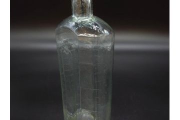 大正〜昭和初期　落ち着いた佇まいのボトル瓶5点セット(ガラスビン、ガラス瓶、硝子、薬瓶、花瓶、花入、花器)(R-076946)