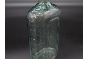 大正〜昭和初期　落ち着いた佇まいのボトル瓶5点セット(ガラスビン、ガラス瓶、硝子、薬瓶、花瓶、花入、花器)(R-076946)