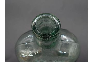大正〜昭和初期　落ち着いた佇まいのボトル瓶5点セット(ガラスビン、ガラス瓶、硝子、薬瓶、花瓶、花入、花器)(R-076946)