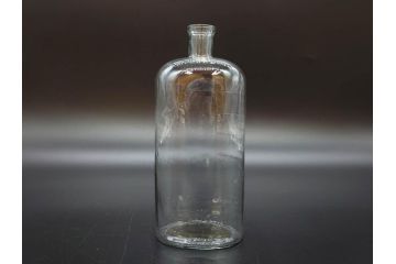 大正〜昭和初期　レトロな雰囲気を盛り上げるボトル瓶5点セット(ガラスビン、ガラス瓶、硝子、薬瓶、花瓶、花入、花器)(R-076947)