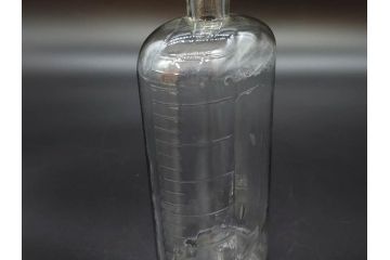 大正〜昭和初期　レトロな雰囲気を盛り上げるボトル瓶5点セット(ガラスビン、ガラス瓶、硝子、薬瓶、花瓶、花入、花器)(R-076947)