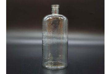 大正〜昭和初期　レトロな雰囲気を醸し出すボトル瓶5点セット(ガラスビン、ガラス瓶、硝子、薬瓶、花瓶、花入、花器)(R-076948)