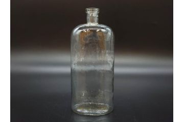 大正〜昭和初期　レトロな雰囲気を醸し出すボトル瓶5点セット(ガラスビン、ガラス瓶、硝子、薬瓶、花瓶、花入、花器)(R-076948)