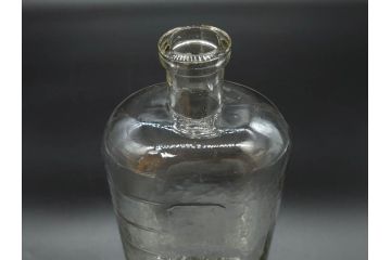 大正〜昭和初期　レトロな雰囲気を醸し出すボトル瓶5点セット(ガラスビン、ガラス瓶、硝子、薬瓶、花瓶、花入、花器)(R-076948)