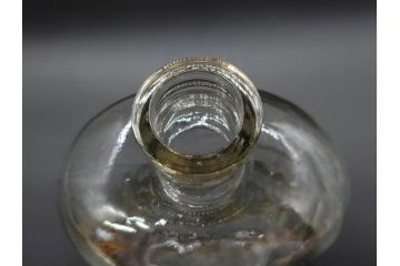 大正〜昭和初期　レトロな雰囲気を醸し出すボトル瓶5点セット(ガラスビン、ガラス瓶、硝子、薬瓶、花瓶、花入、花器)(R-076948)