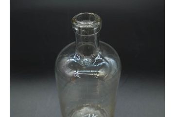 大正〜昭和初期　レトロな雰囲気を醸し出すボトル瓶5点セット(ガラスビン、ガラス瓶、硝子、薬瓶、花瓶、花入、花器)(R-076948)