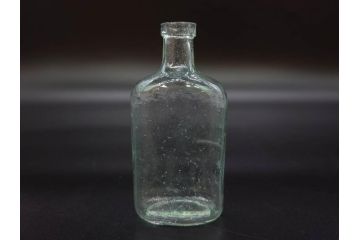 大正〜昭和初期　レトロな雰囲気を醸し出すボトル瓶5点セット(ガラスビン、ガラス瓶、硝子、薬瓶、花瓶、花入、花器)(R-076948)