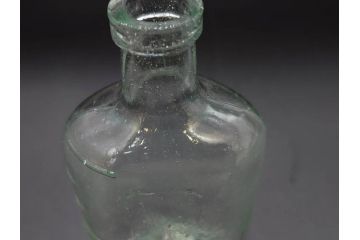 大正〜昭和初期　レトロな雰囲気を醸し出すボトル瓶5点セット(ガラスビン、ガラス瓶、硝子、薬瓶、花瓶、花入、花器)(R-076948)