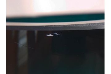 昭和レトロ　特大　ユニークなフォルムが目を惹くアクセントになるフラワーベース(スウィングベース、花瓶、花入れ、花器、オブジェ、ホームインテリア、ディスプレイ、ターコイズ)(R-076961)