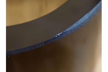 昭和レトロ　波打つような模様がお洒落なフラワーベース(花瓶、花入れ、花器、オブジェ、ホームインテリア、ディスプレイ、モスグリーン)(R-076985)