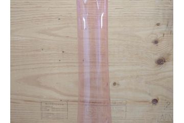 昭和レトロ　特大　グラデーションが美しいフラワーベース(花瓶、花入れ、花器、オブジェ、ホームインテリア、ディスプレイ、ブルー、ピンク、アートガラス)(R-076988)