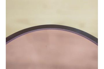 昭和レトロ　特大　グラデーションが美しいフラワーベース(花瓶、花入れ、花器、オブジェ、ホームインテリア、ディスプレイ、ブルー、ピンク、アートガラス)(R-076988)