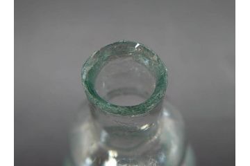 戦前　当時物　瓢箪型　気泡や絶妙なフォルムが味わいのあるニッキ水瓶5個セット(豆ガラス、ちびニッキ水、ガラス容器、駄菓子屋ビン、ペロペロ、レトロガラス、一輪挿し、ひょうたん)(R-076989)