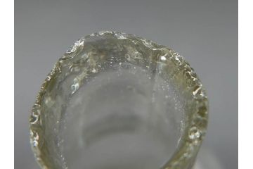 戦前　当時物　瓢箪型　気泡や絶妙なフォルムが味わいのあるニッキ水瓶5個セット(豆ガラス、ちびニッキ水、ガラス容器、駄菓子屋ビン、ペロペロ、レトロガラス、一輪挿し、ひょうたん)(R-076989)