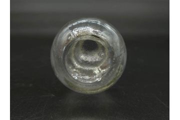 戦前　当時物　瓢箪型　気泡や絶妙なフォルムが味わいのあるニッキ水瓶5個セット(豆ガラス、ちびニッキ水、ガラス容器、駄菓子屋ビン、ペロペロ、レトロガラス、一輪挿し、ひょうたん)(R-076989)