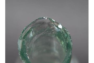 戦前　当時物　瓢箪型　気泡や絶妙なフォルムが味わいのあるニッキ水瓶5個セット(豆ガラス、ちびニッキ水、ガラス容器、駄菓子屋ビン、ペロペロ、レトロガラス、一輪挿し、ひょうたん)(R-076989)