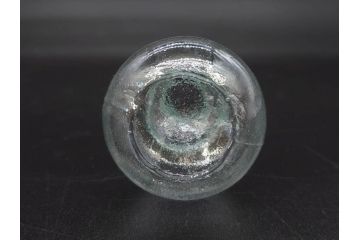戦前　当時物　瓢箪型　気泡や絶妙なフォルムが味わいのあるニッキ水瓶5個セット(豆ガラス、ちびニッキ水、ガラス容器、駄菓子屋ビン、ペロペロ、レトロガラス、一輪挿し、ひょうたん)(R-076989)