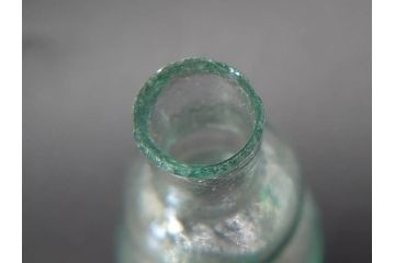 戦前　当時物　瓢箪型　気泡や絶妙なフォルムが味わいのあるニッキ水瓶5個セット(豆ガラス、ちびニッキ水、ガラス容器、駄菓子屋ビン、ペロペロ、レトロガラス、一輪挿し、ひょうたん)(R-076990)