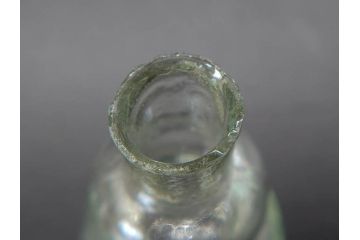 戦前　当時物　瓢箪型　気泡や絶妙なフォルムが味わいのあるニッキ水瓶5個セット(豆ガラス、ちびニッキ水、ガラス容器、駄菓子屋ビン、ペロペロ、レトロガラス、一輪挿し、ひょうたん)(R-076990)