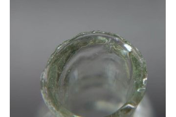 戦前　当時物　瓢箪型　気泡や絶妙なフォルムが味わいのあるニッキ水瓶5個セット(豆ガラス、ちびニッキ水、ガラス容器、駄菓子屋ビン、ペロペロ、レトロガラス、一輪挿し、ひょうたん)(R-076990)