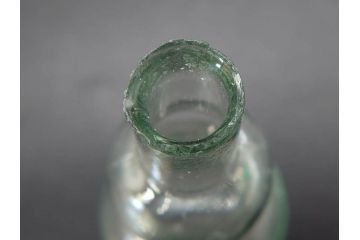 戦前　当時物　瓢箪型　気泡や絶妙なフォルムが味わいのあるニッキ水瓶5個セット(豆ガラス、ちびニッキ水、ガラス容器、駄菓子屋ビン、ペロペロ、レトロガラス、一輪挿し、ひょうたん)(R-076990)