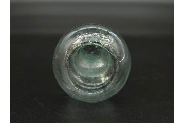 戦前　当時物　瓢箪型　気泡や絶妙なフォルムが味わいのあるニッキ水瓶5個セット(豆ガラス、ちびニッキ水、ガラス容器、駄菓子屋ビン、ペロペロ、レトロガラス、一輪挿し、ひょうたん)(R-076990)